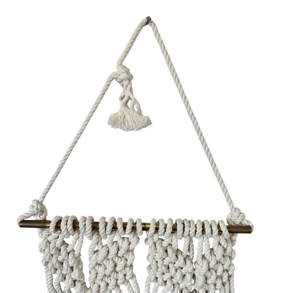 Macrame Woven Wall Hanging‎ Decor Boho Hippie 70s Retro Braided Unique